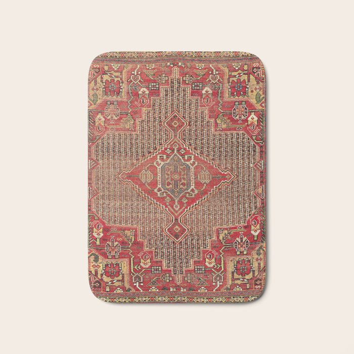 Khamseh  Antique Fars Persian Rug Print Bath Mat Gallery Image 1