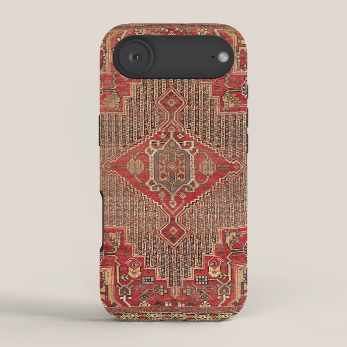 Khamseh  Antique Fars Persian Rug Print iPhone Case Gallery Image 2
