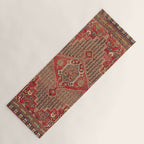 Khamseh  Antique Fars Persian Rug Print Yoga Mat Gallery Image 1