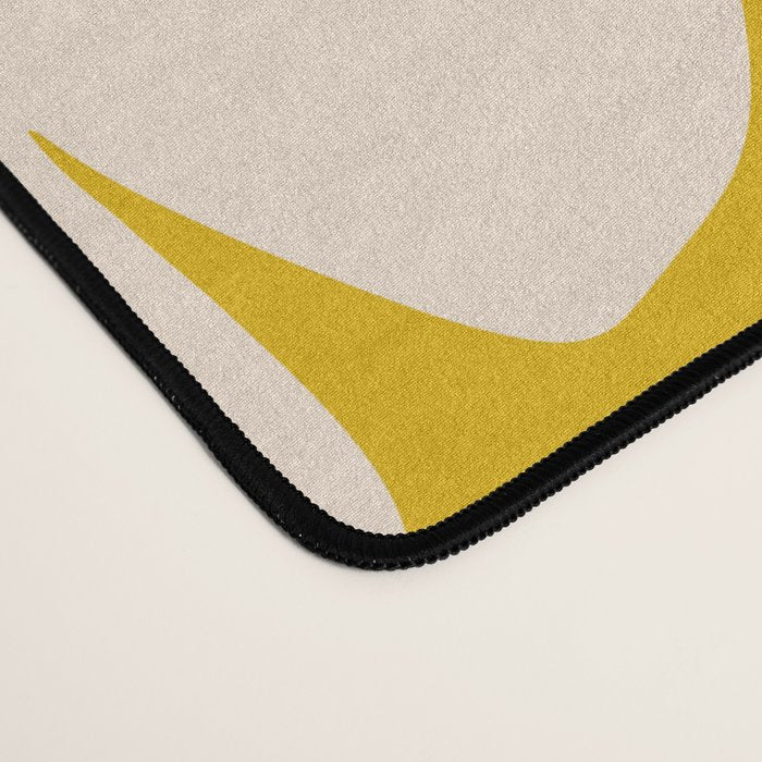 Retro Daisy - yellow, white and purple  Desk Mat Gallery Image 4