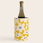 Retro Daisy - yellow, white and purple  Wine Chiller Gallery Image 2