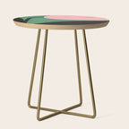 Abstract Flora - green & pink Side Table Gallery Image 1