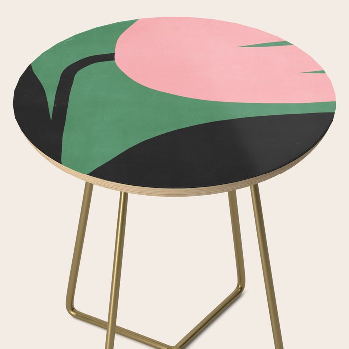 Abstract Flora - green & pink Side Table Gallery Image 2
