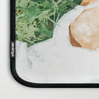 Jungle Nap Painting, Nature Illustration, Woman & Birds Portrait Laptop Sleeve Gallery Image 3