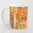 Vintage & Shabby Chic - Warm Sunny Yellow Flower Garden Coffee Mug Gallery Image 3