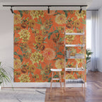 Vintage & Shabby Chic - Warm Sunny Yellow Flower Garden Wall Mural Gallery Image 1