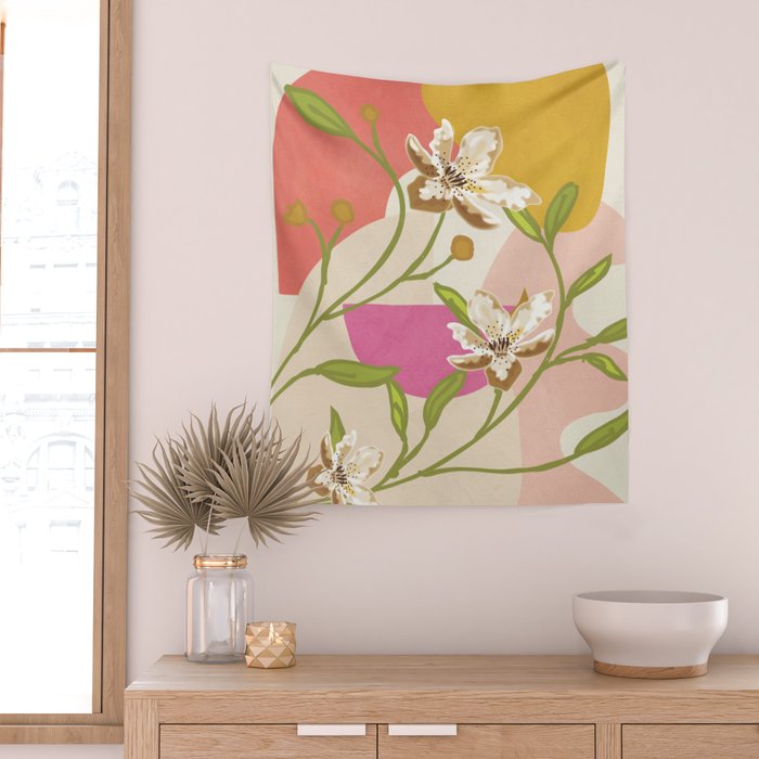 Elegant Shapes 12 Wall Tapestry Gallery Image 2