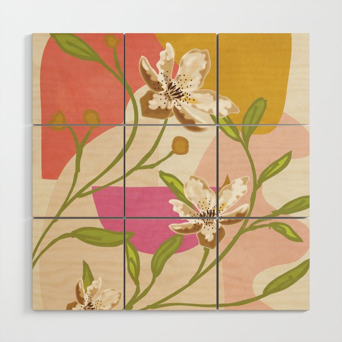 Elegant Shapes 12 Wood Wall Art Gallery Image 1