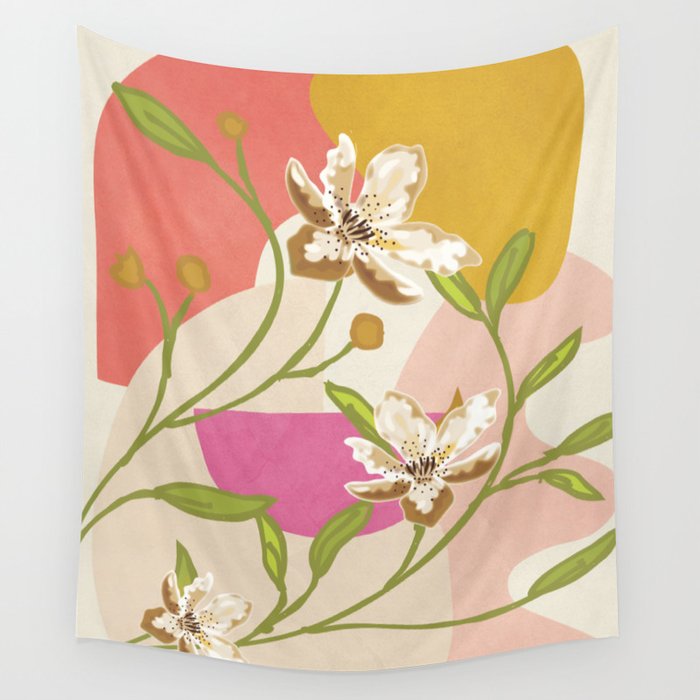Elegant Shapes 12 Wall Tapestry Gallery Image 1