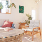 Green christmas reindeer animal pattern Wall Hanging Gallery Image 2