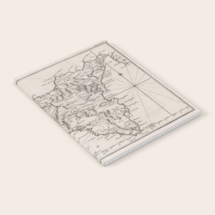 Vintage Map of Sicily Italy (1764) Notebook Gallery Image 1