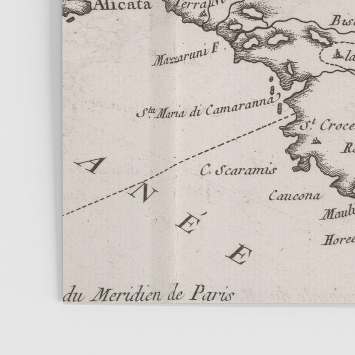 Vintage Map of Sicily Italy (1764) Poster Gallery Image 3