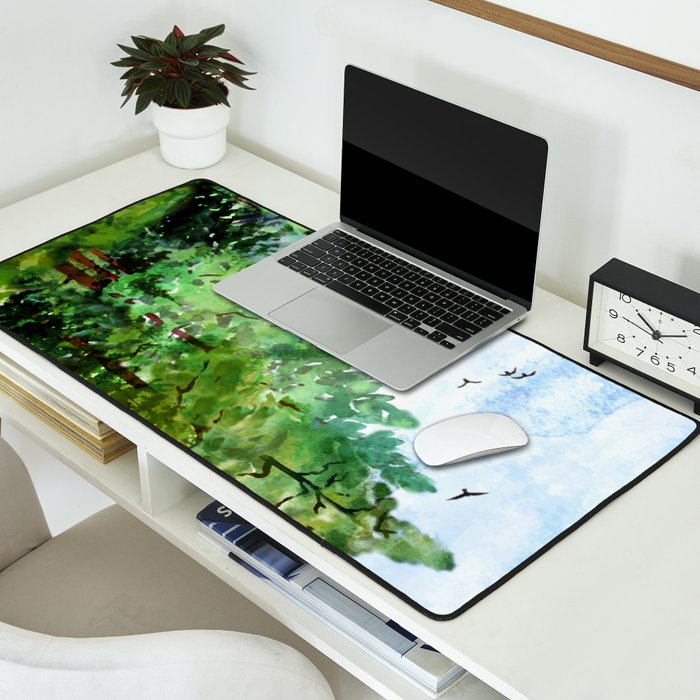 Mountain Forest Desk Mat Gallery Image 2