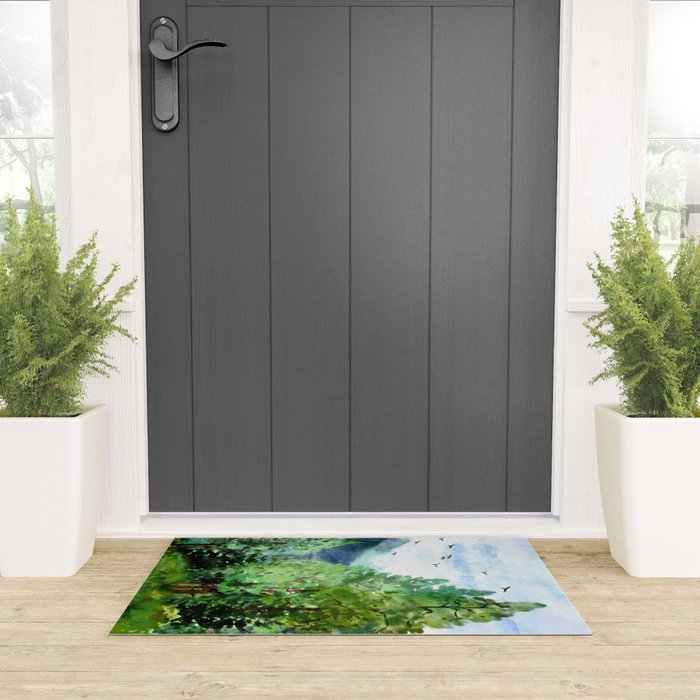 Mountain Forest Welcome Mat Gallery Image 3