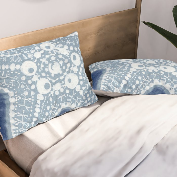 Starfish Blue and White Pillow Sham Gallery Image 2