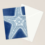 Starfish Blue and White Stationery Card Gallery Image 2