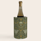 Celestial Forest Damask - fern green Wine Chiller Gallery Image 3