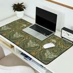 Celestial Forest Damask - fern green Desk Mat Gallery Image 2