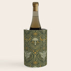 Celestial Forest Damask - fern green Wine Chiller Gallery Image 1
