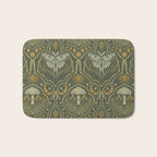 Celestial Forest Damask - fern green Bath Mat Gallery Image 1