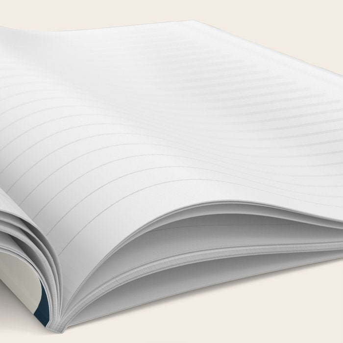 Modern Abstract Codium Pattern Mustard Navy Blue Gray Notebook Gallery Image 2