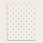 Midcentury Stars and Dots Light Blue Gray and Cream Pattern Notebook Gallery Image 4