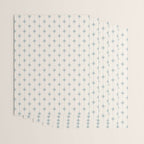 Midcentury Stars and Dots Light Blue Gray and Cream Pattern Wrapping Paper Gallery Image 3