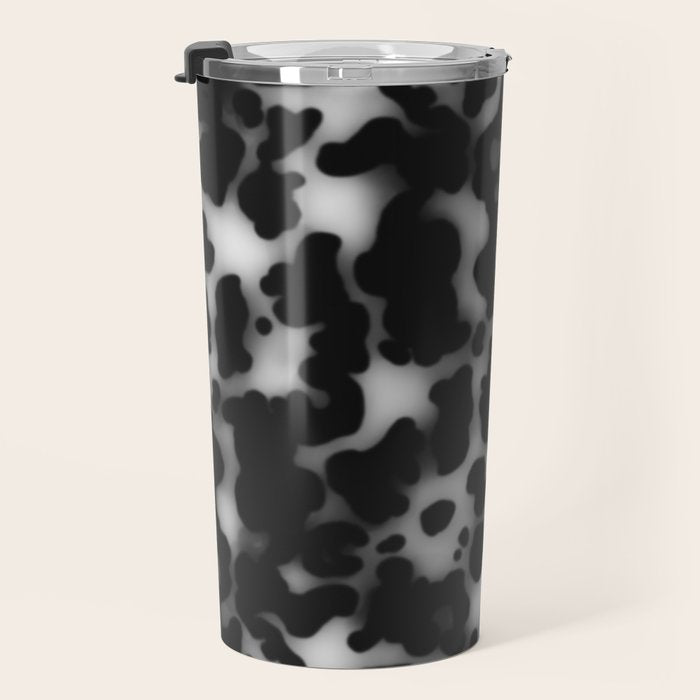 Tortoiseshell tortoise shell Balck and white  Travel Mug Gallery Image 3