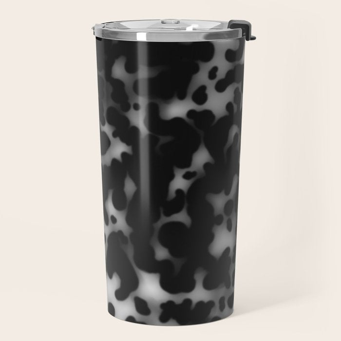 Tortoiseshell tortoise shell Balck and white  Travel Mug Gallery Image 2