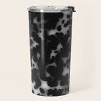 Tortoiseshell tortoise shell Balck and white  Travel Mug Gallery Image 2