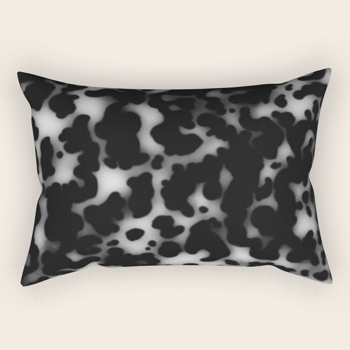 Tortoiseshell tortoise shell Balck and white  Rectangular Pillow Gallery Image 2