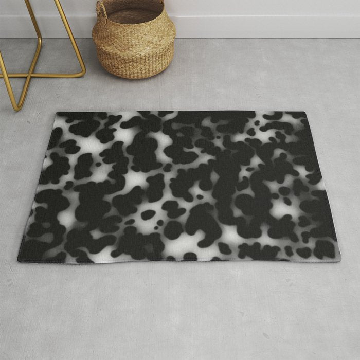 Tortoiseshell tortoise shell Balck and white  Rug Gallery Image 1