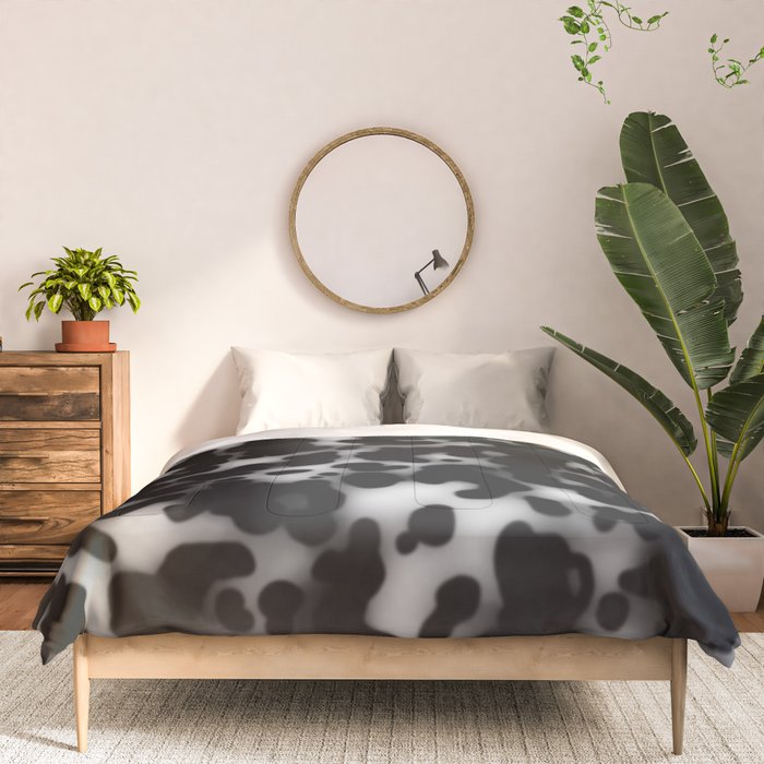 Tortoiseshell tortoise shell Balck and white  Comforter Gallery Image 3