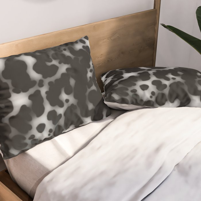 Tortoiseshell tortoise shell Balck and white  Pillow Sham Gallery Image 2