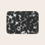 Tortoiseshell tortoise shell Balck and white  Bath Mat Gallery Image 1
