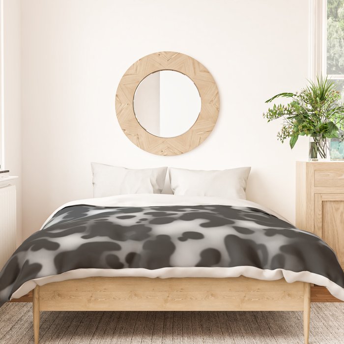 Tortoiseshell tortoise shell Balck and white  Duvet Cover Gallery Image 3