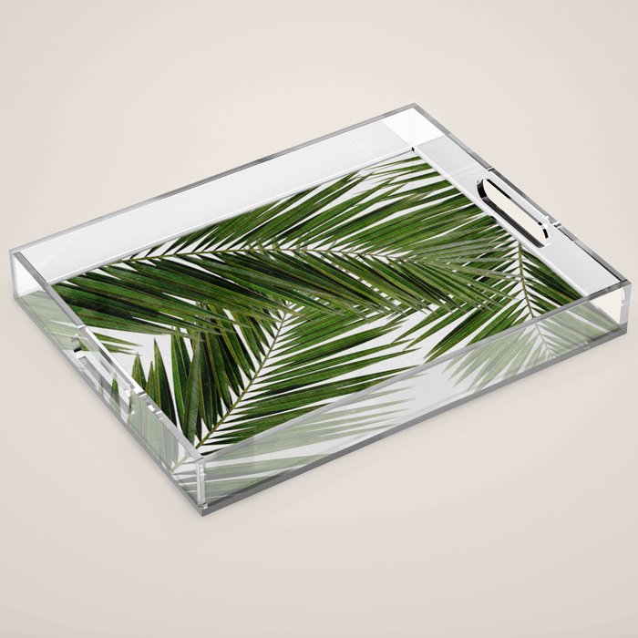 Palm Leaf III Acrylic Tray Gallery Image 1