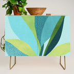 Coastal Abstract Botanical Credenza Gallery Image 1