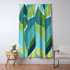 Coastal Abstract Botanical Window Curtain Gallery Image 5