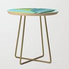 Coastal Abstract Botanical Side Table Gallery Image 1