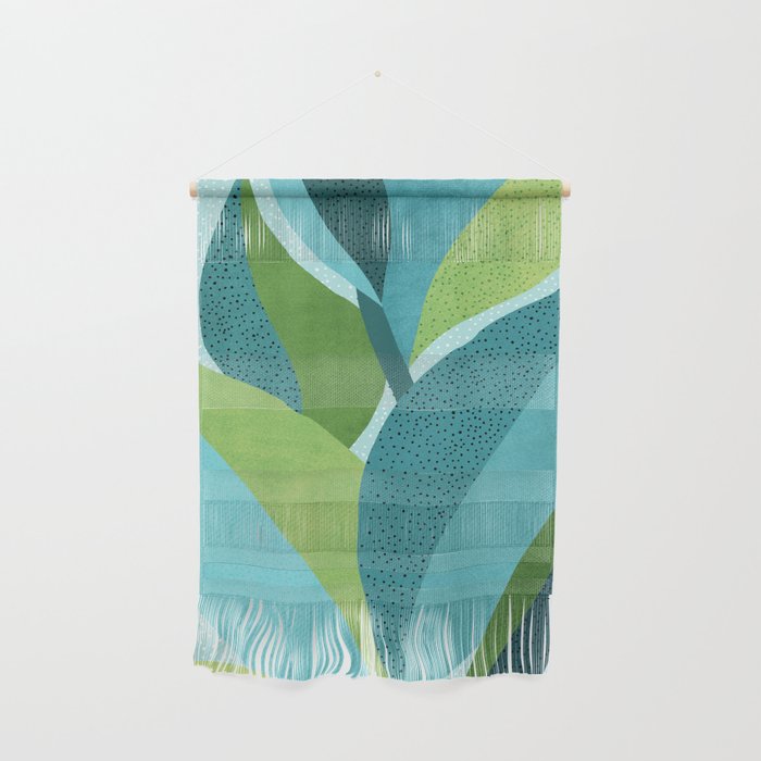 Coastal Abstract Botanical Wall Hanging Gallery Image 1
