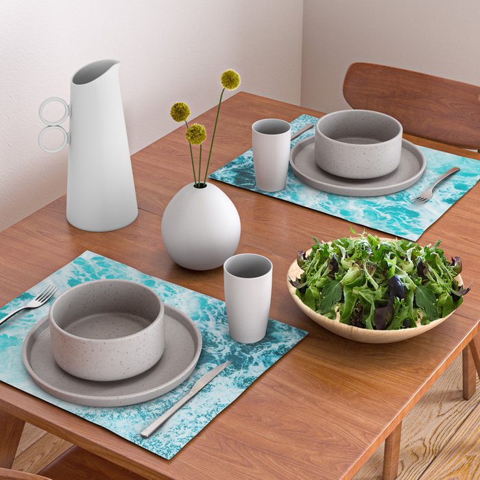Perfect Sea Waves Placemat Gallery Image 2