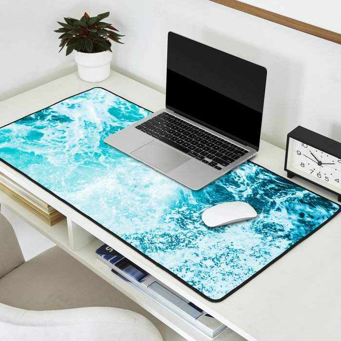 Perfect Sea Waves Desk Mat Gallery Image 2