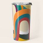 Groovy rainbow of doom Travel Mug Gallery Image 2