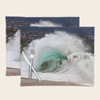 Pinwheel Shore-break Wave -  John Minar Photography  Placemat Gallery Image 1