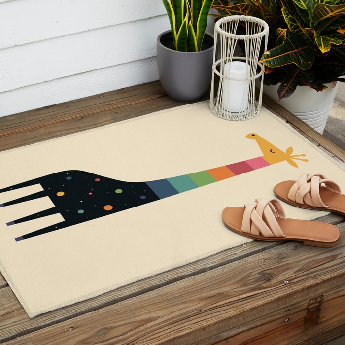 Galaxy Giraffe Outdoor Rug Gallery Image 2
