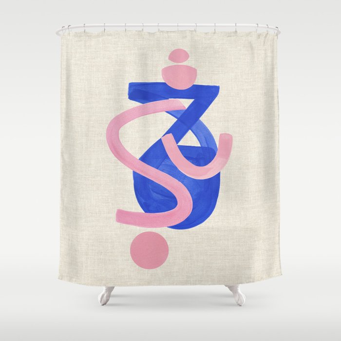 Blue Moon Bounce Shower Curtain Gallery Image 1