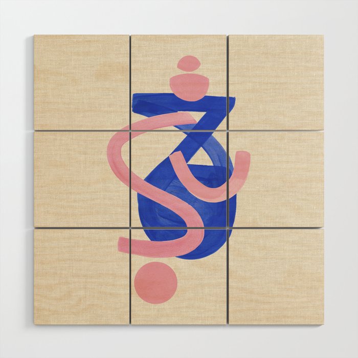 Blue Moon Bounce Wood Wall Art Gallery Image 1