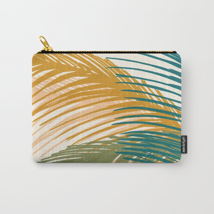 Golden Hour Palms Modern Botanical Carry All Pouch Gallery Image 1