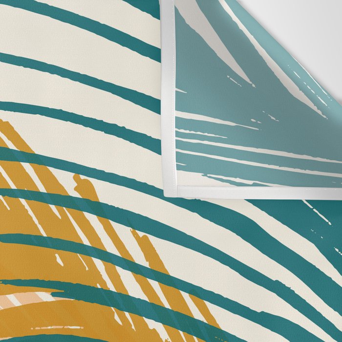 Golden Hour Palms Modern Botanical Wall Tapestry Gallery Image 3